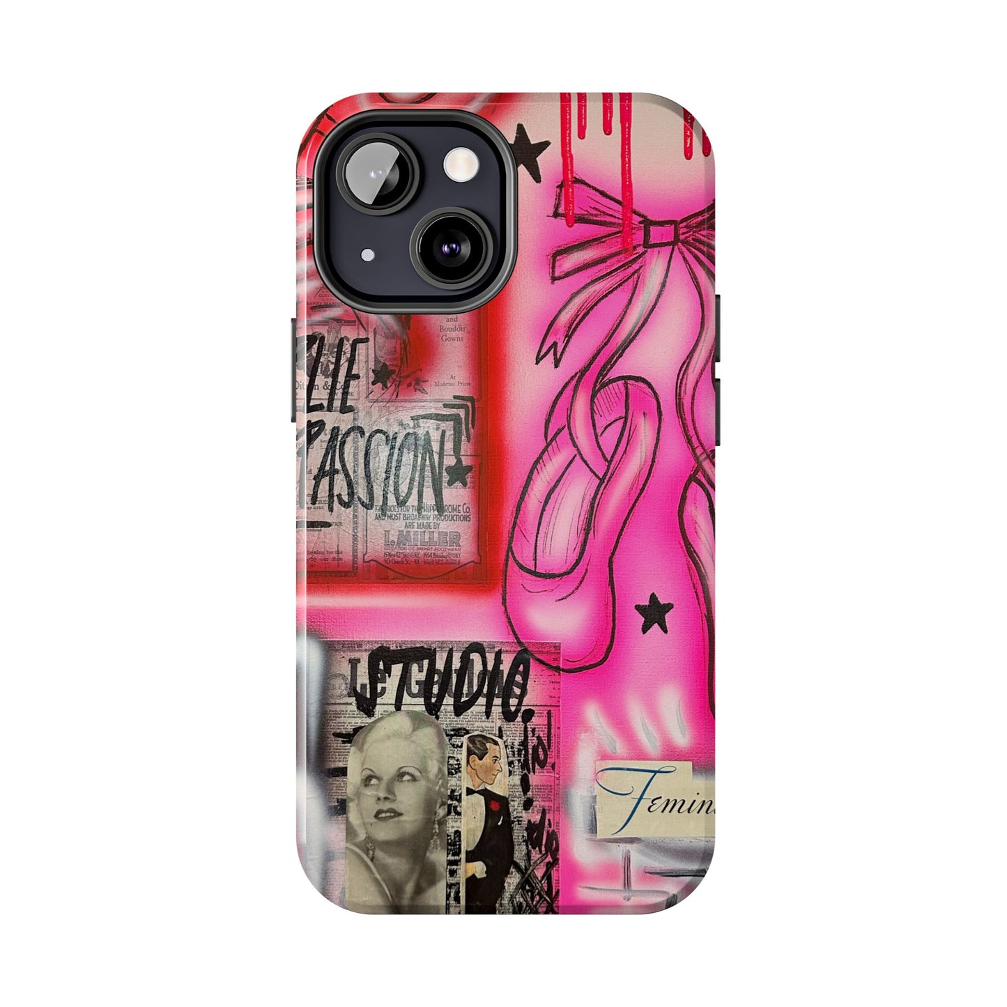 "plié passion” airbrush iPhone case