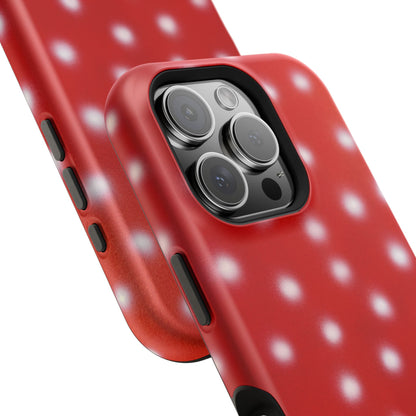 MagSafe "cherry crush polka dot" airbrush iPhone case