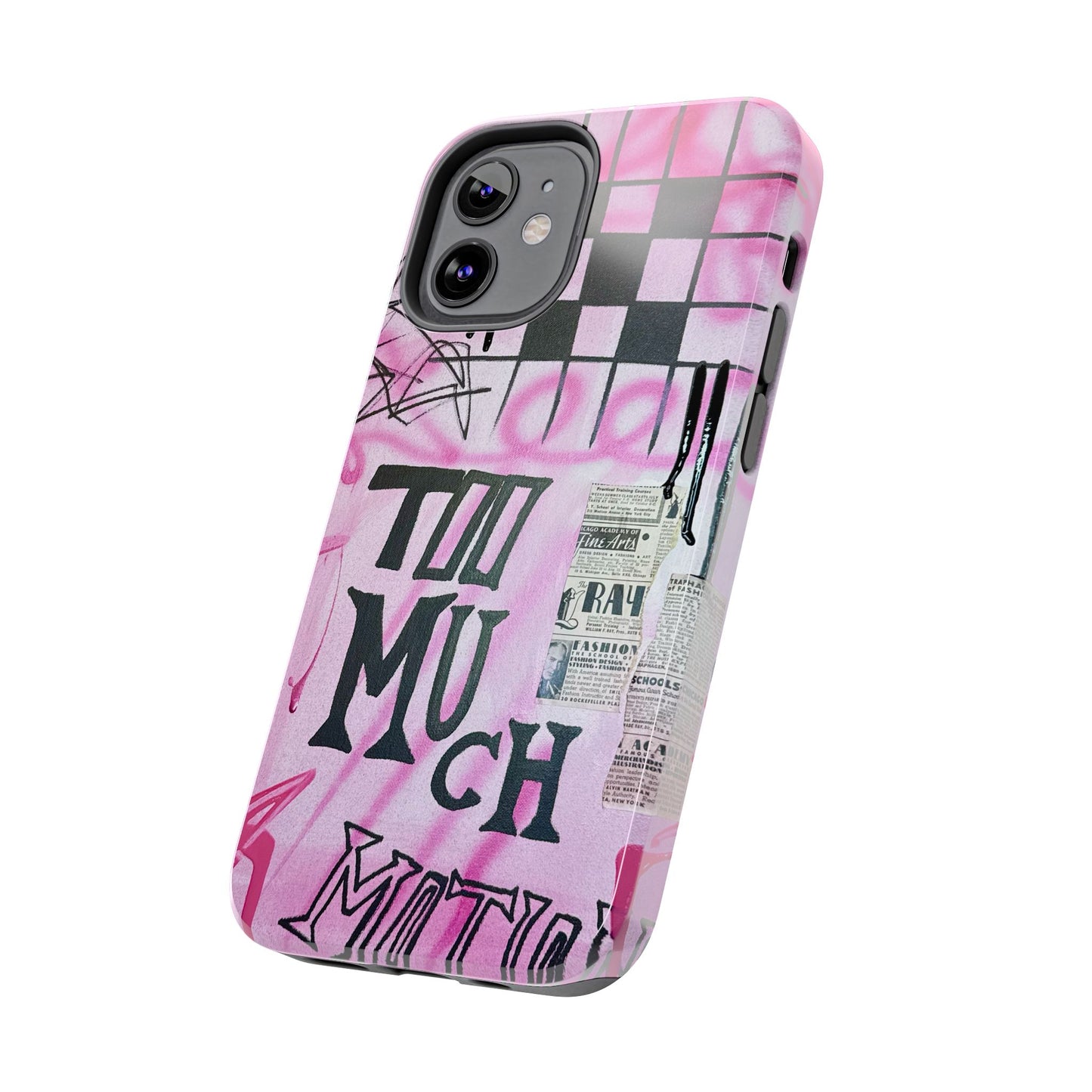 "too much motion" airbrush iPhone case