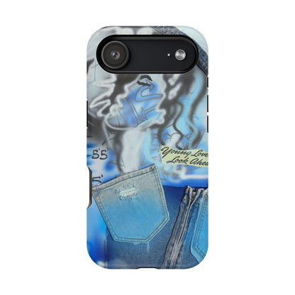 MagSafe "young lovers" airbrush iPhone case