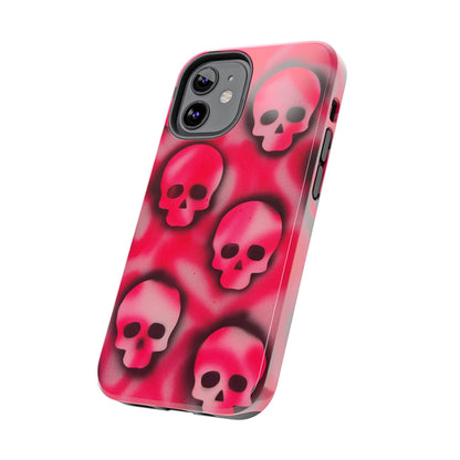 "pink skully" airbrush iPhone case