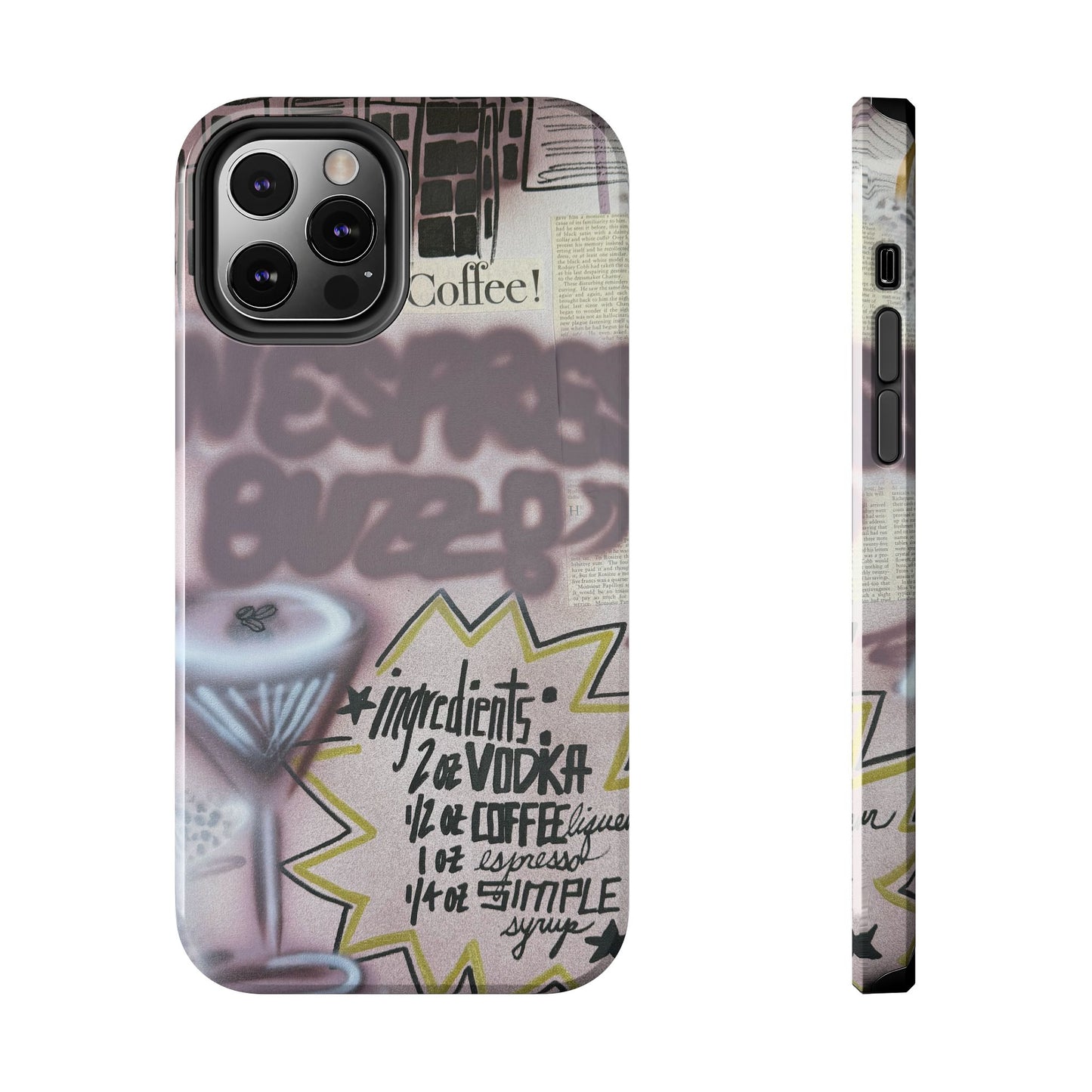 "espresso martini" airbrush iPhone case
