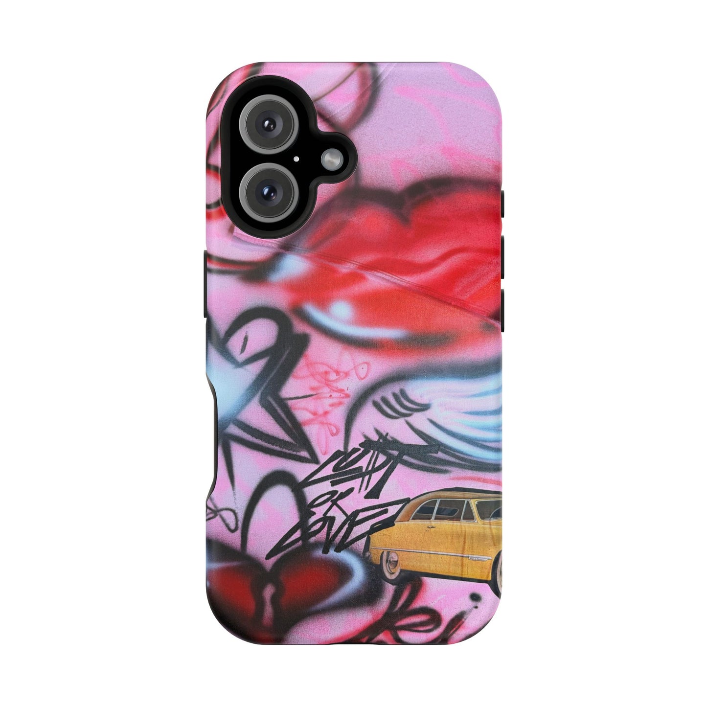 MagSafe "lust or love" airbrush iPhone case