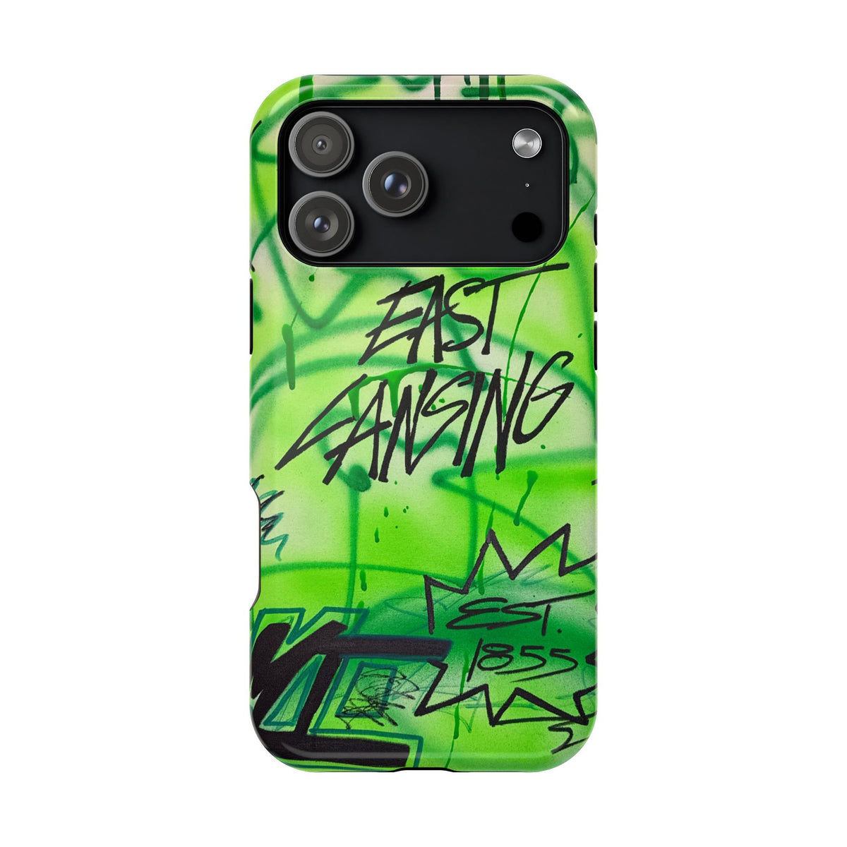 MagSafe "east lansing, mi" airbrush iPhone case