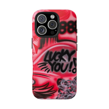 "LUCKY YOU! PT. 2" airbrush iPhone case