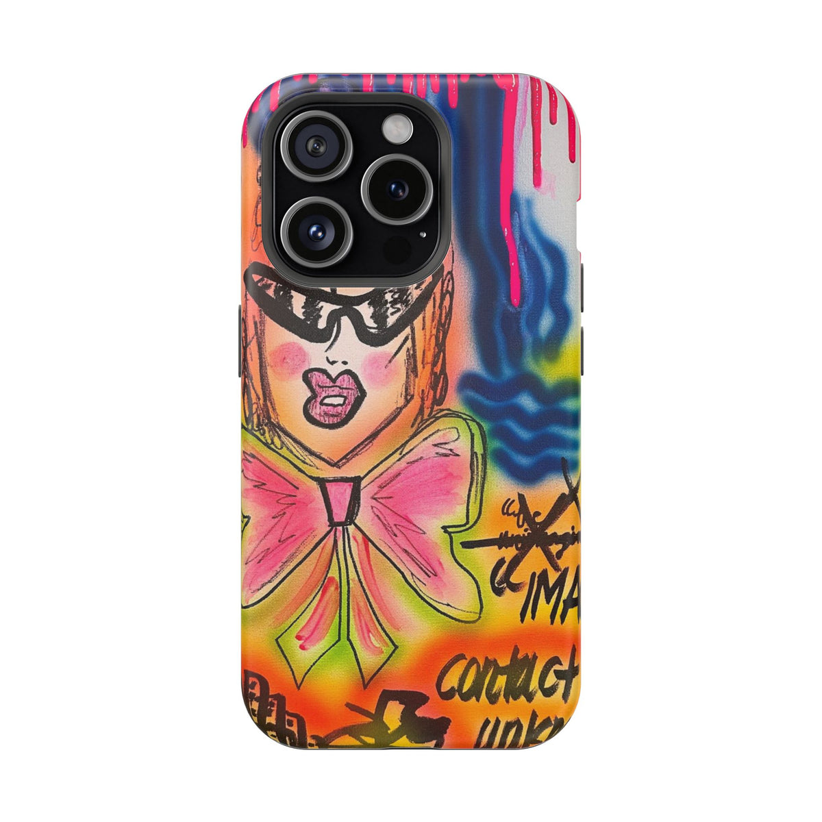 MagSafe „Kontakt unbekannt“ Airbrush iPhone Hülle