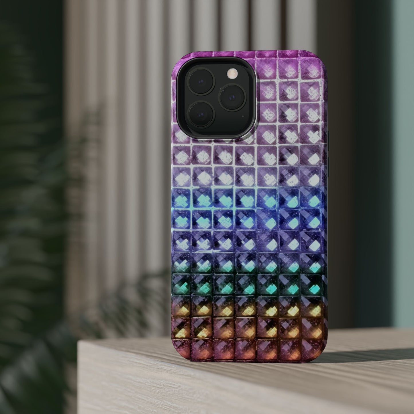 MagSafe "multicolor studs" airbrush iPhone case
