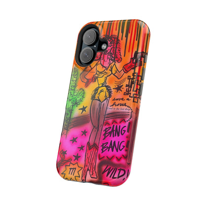 MagSafe "wild, wild west" airbrush iPhone case