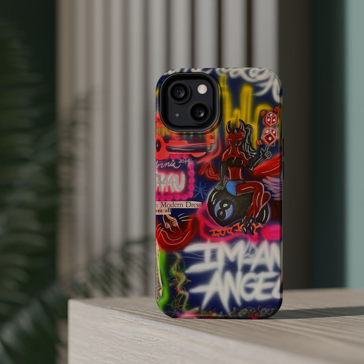MagSafe "im an angel" airbrush iPhone case