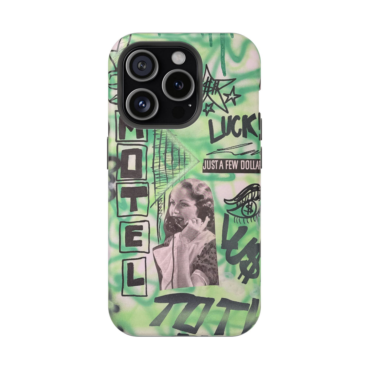 MagSafe "lust over luck" airbrush iPhone case