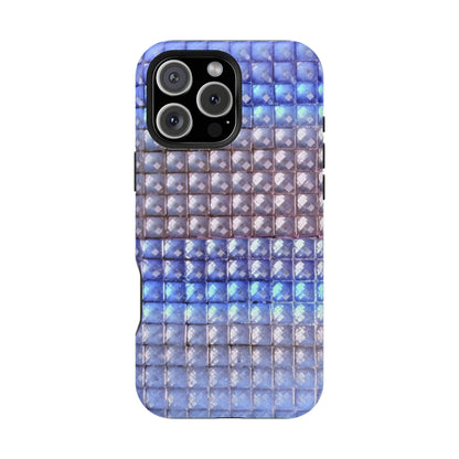 MagSafe "blue studs" airbrush iPhone case