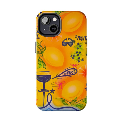 "citrus coastline" airbrush iPhone case