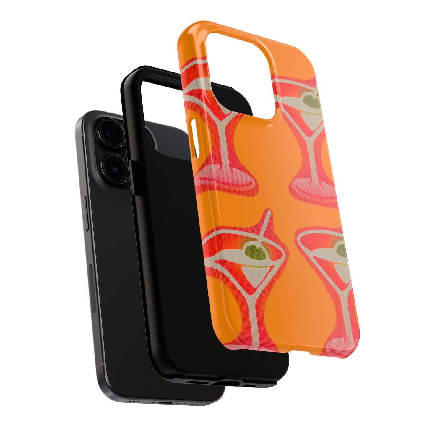 "shaken, not stirred” airbrush iPhone case