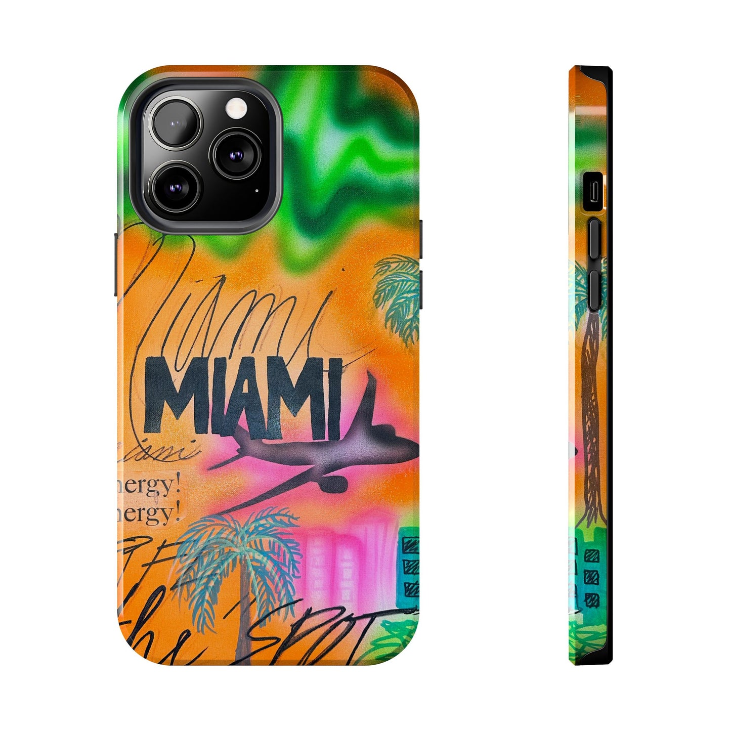 "miami, fl" airbrush iPhone case