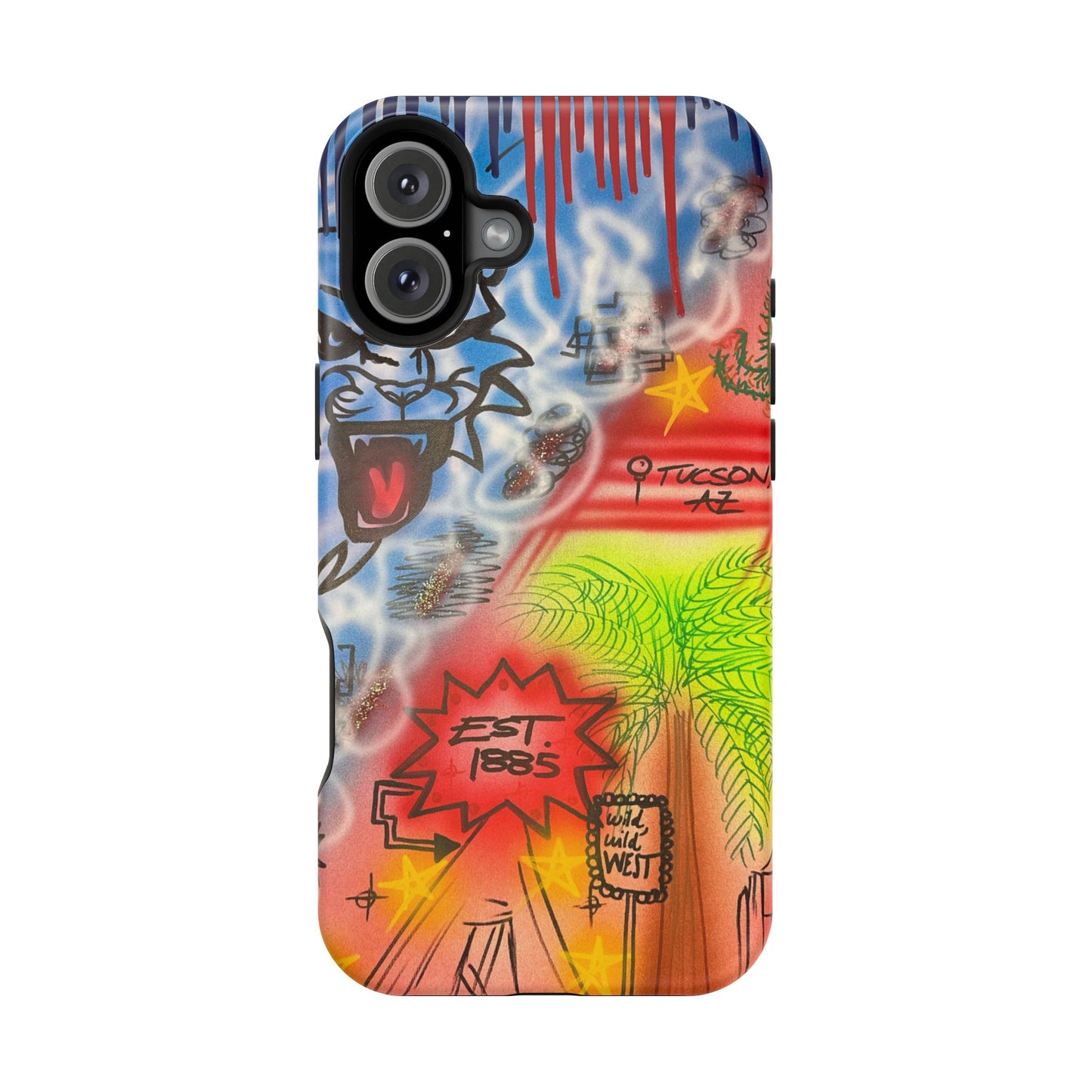 MagSafe Airbrush iPhone-Hülle „Tucson, AZ“