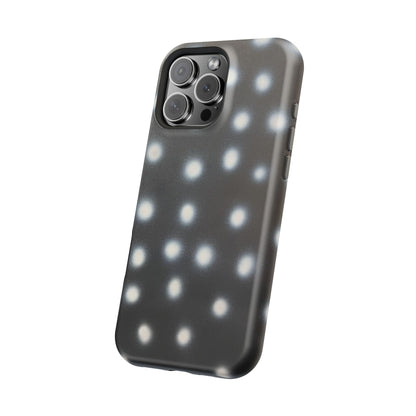 MagSafe "coconut noir polka dot" airbrush iPhone case