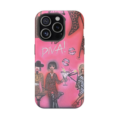 MagSafe "party diva" airbrush iPhone case