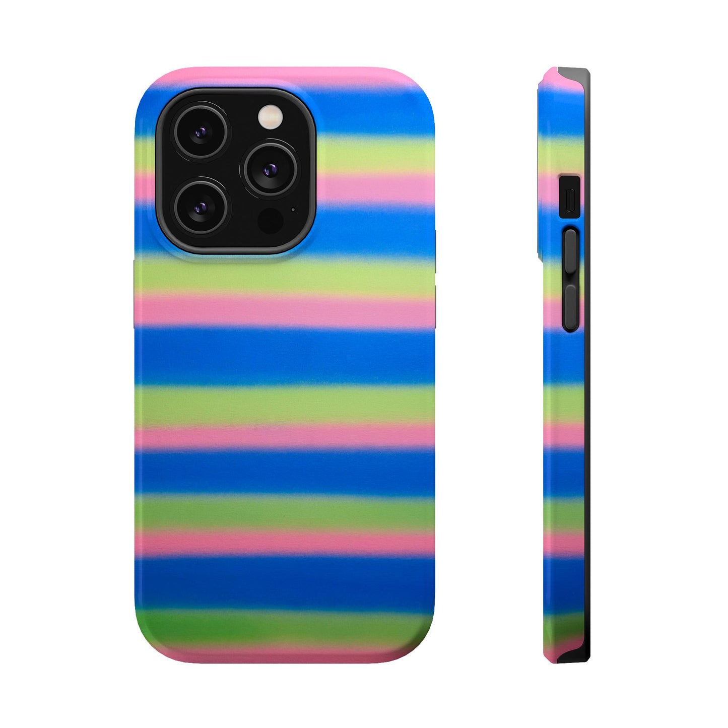MagSafe "sherbet stripes" airbrush iPhone case