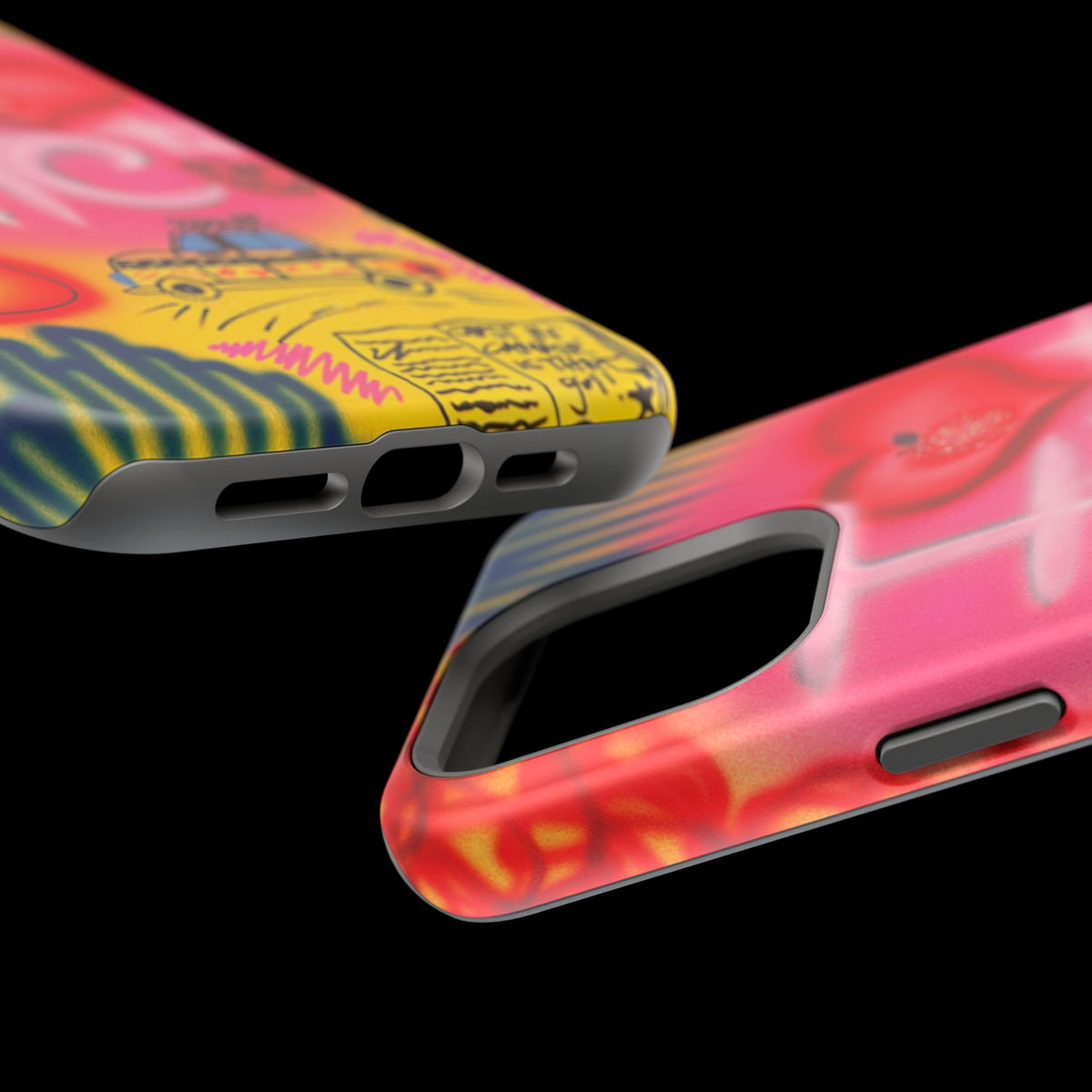 MagSafe „In der Stadt“ Airbrush iPhone-Hülle