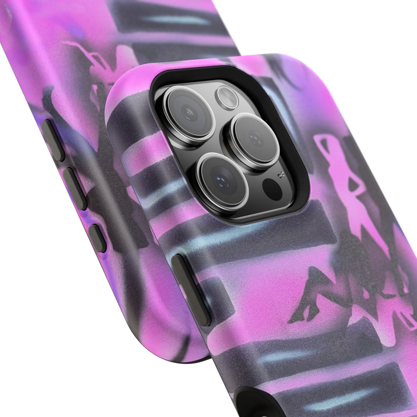 MagSafe "neon nights" airbrush iPhone case