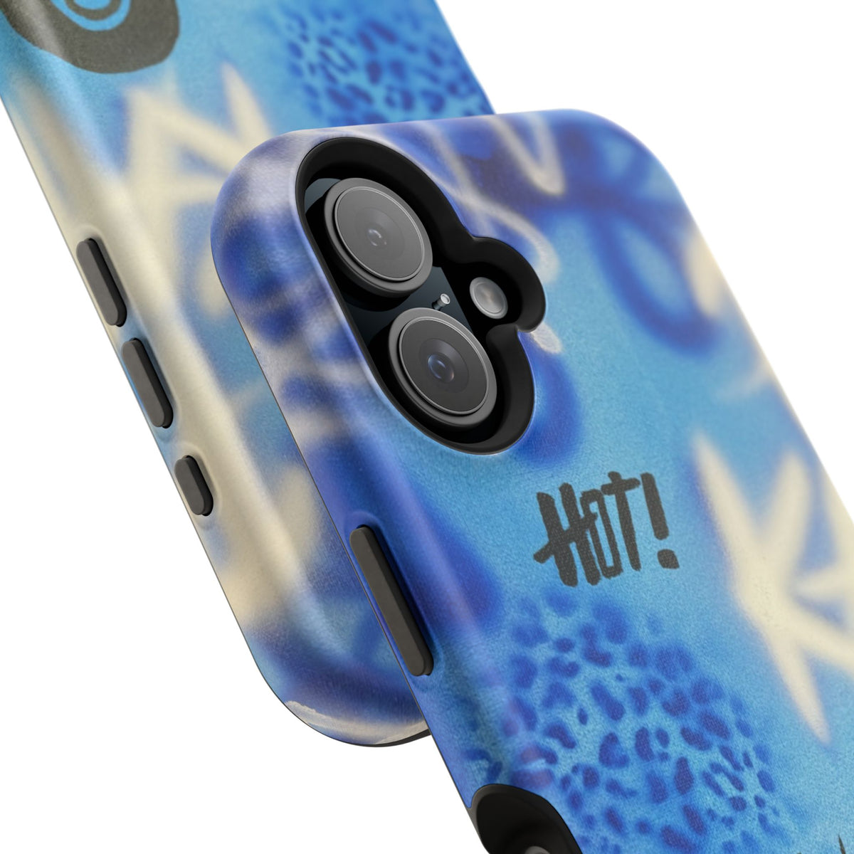 MagSafe "brilliant blues" airbrush iPhone case