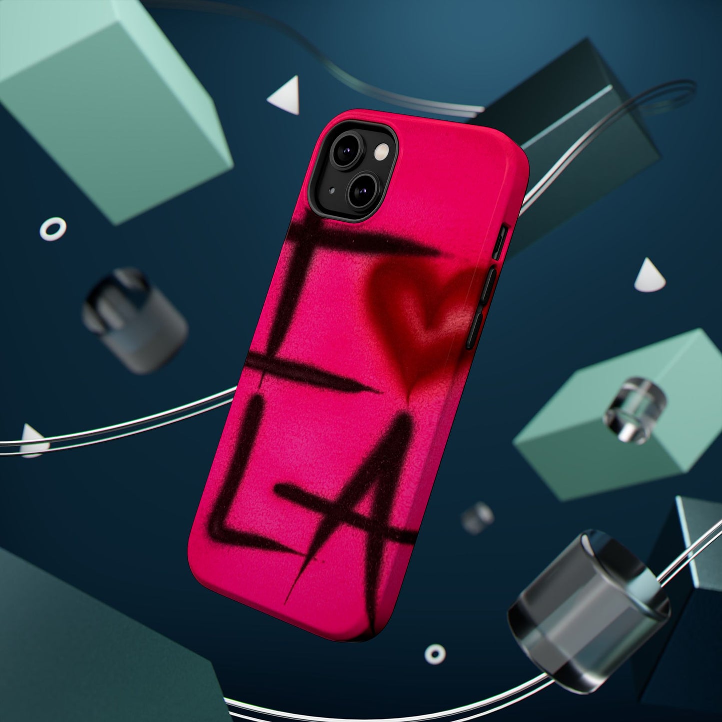 MagSafe „I ❤️ LA“ Airbrush iPhone-Hülle