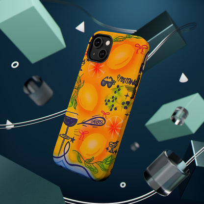 MagSafe Airbrush iPhone Hülle „citrus coastline“