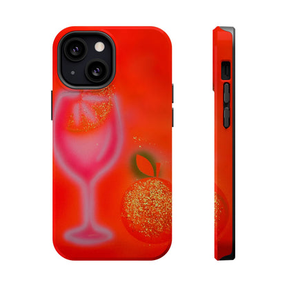 MagSafe "aperol spritz" airbrush iPhone case