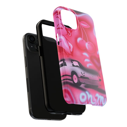 "on her way" airbrush iPhone case