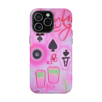MagSafe "lucky ace" airbrush iPhone case