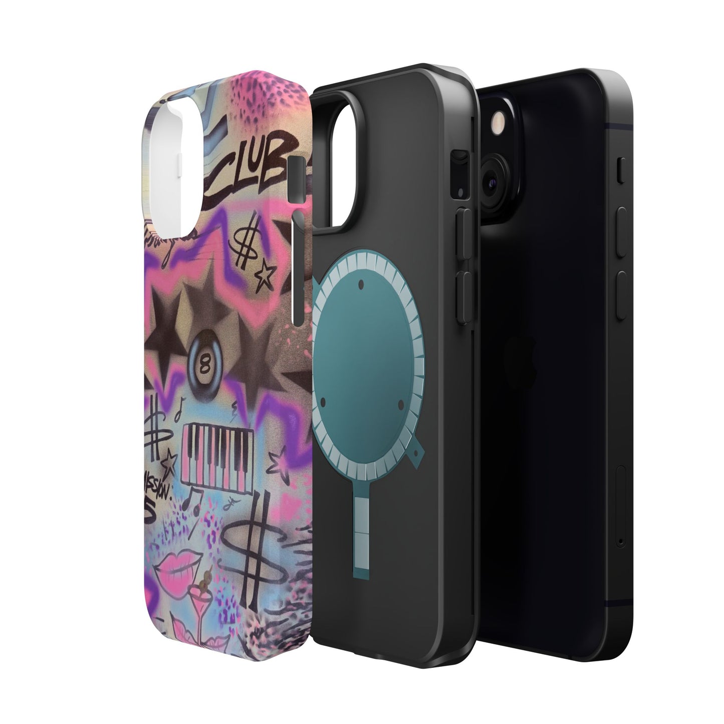MagSafe "jazz club" airbrush iPhone case