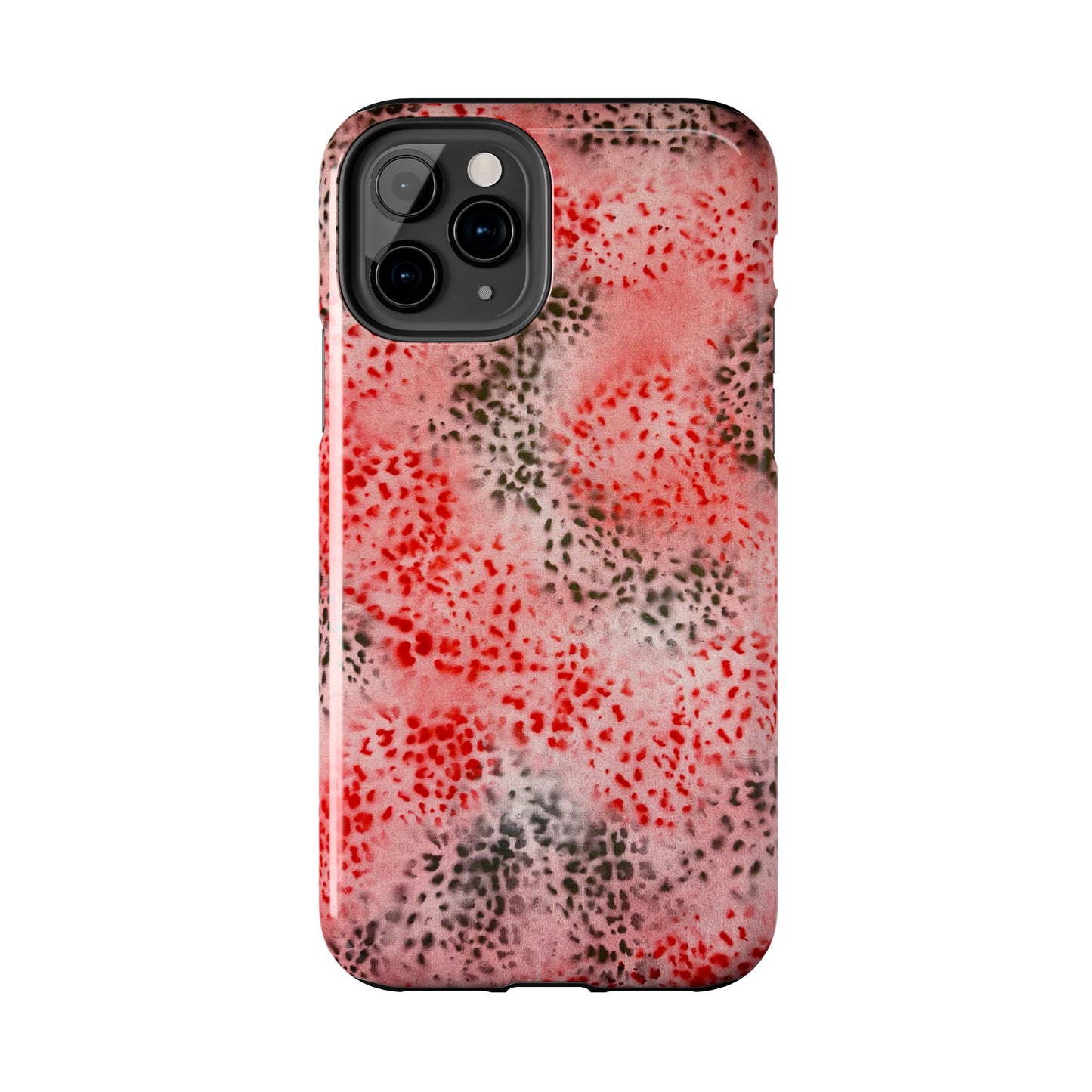 "red cheetah" airbrush iPhone case