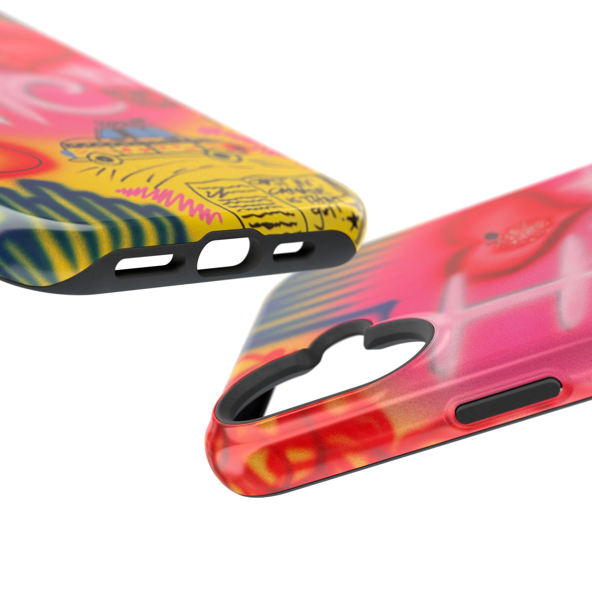 MagSafe „In der Stadt“ Airbrush iPhone-Hülle