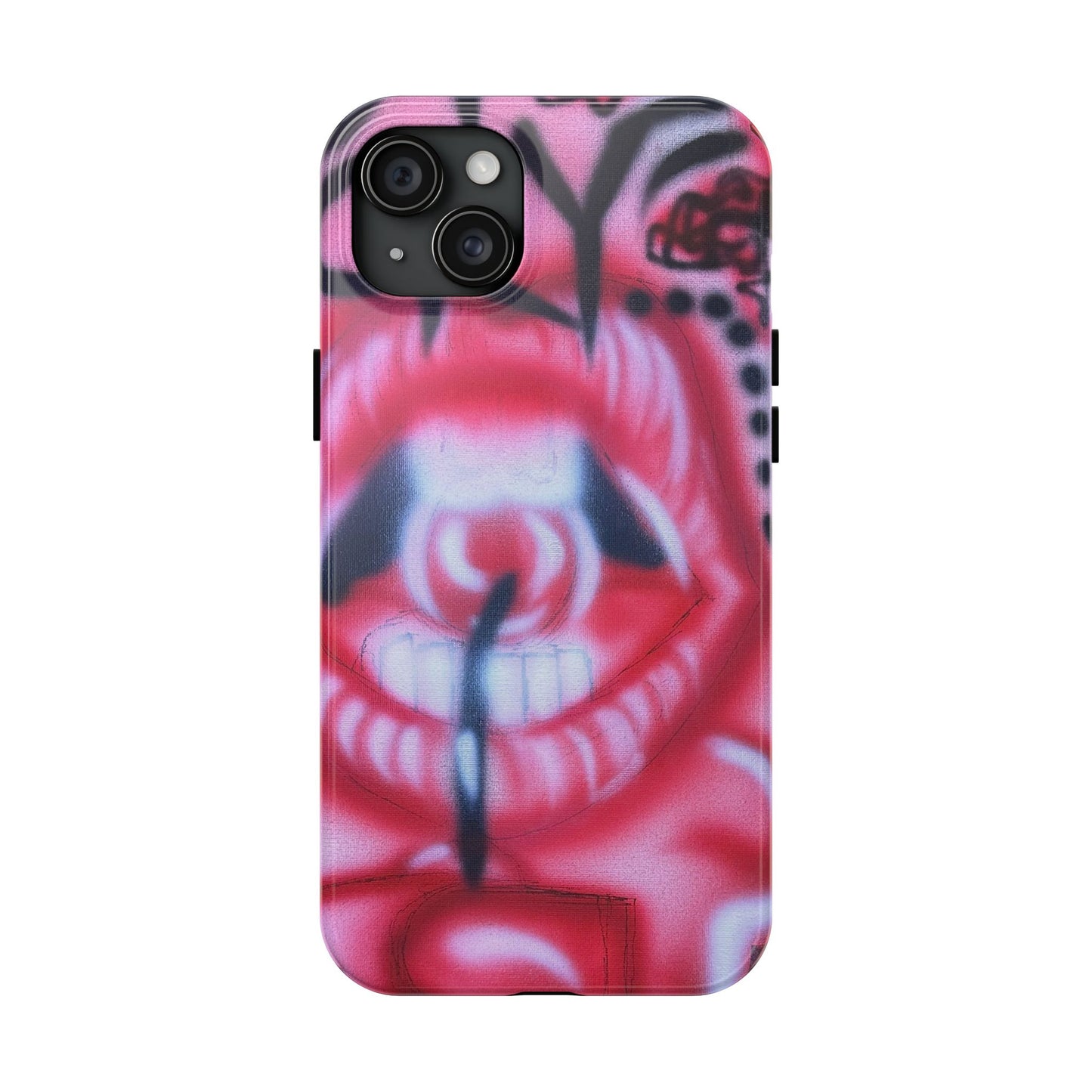 "be happy go lucky" airbrush iPhone case