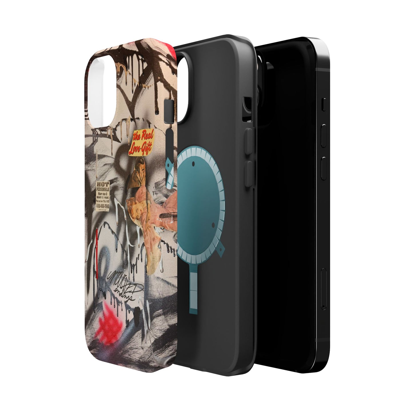 MagSafe "real love" airbrush iPhone case
