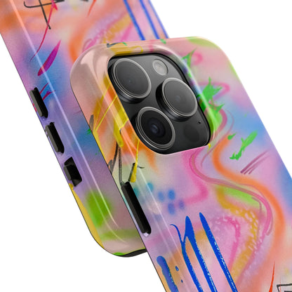"neon haze" airbrush iPhone case