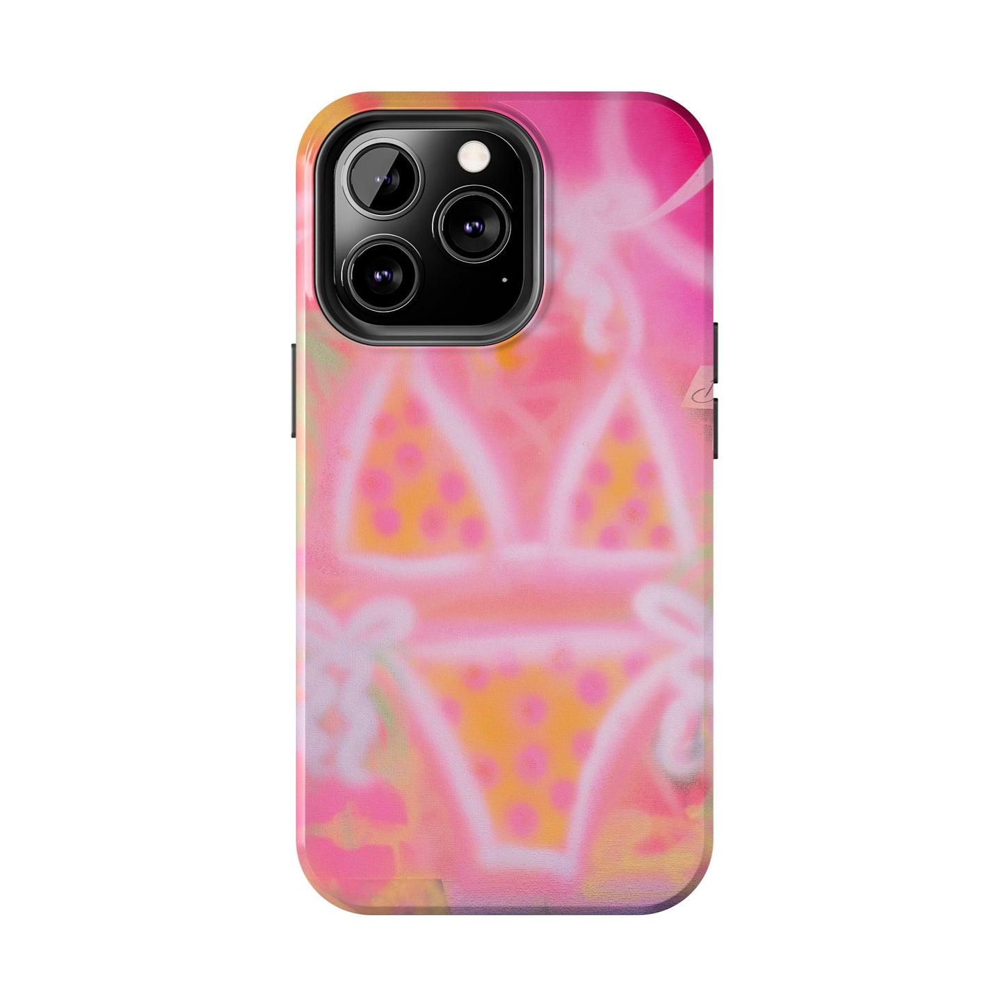 "yellow polka dot bikini" airbrush iPhone case