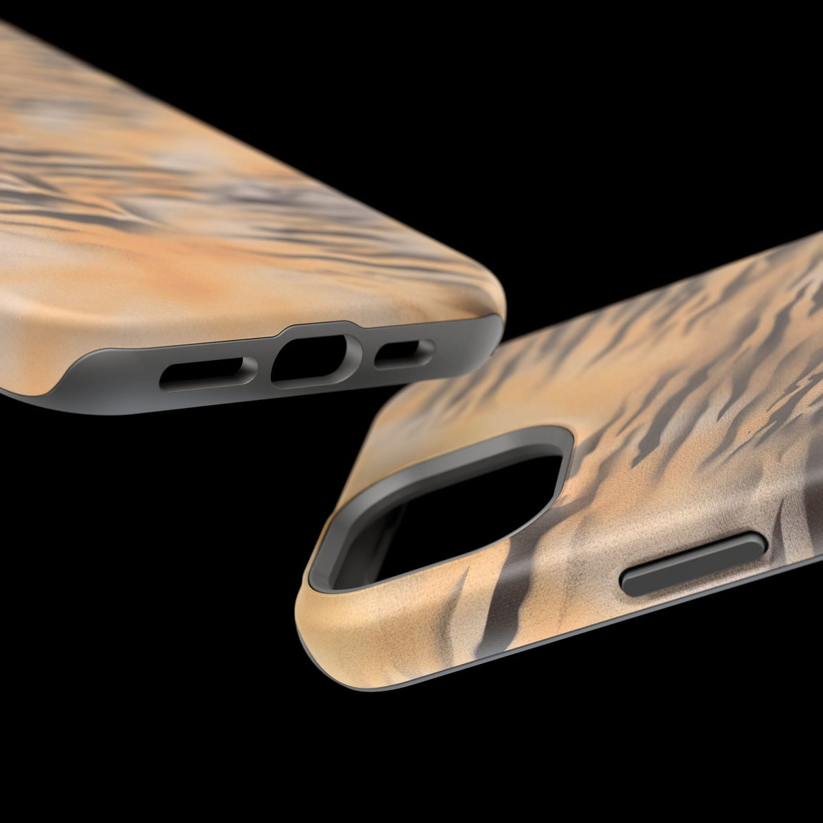MagSafe "neutral tiger" airbrush iPhone case