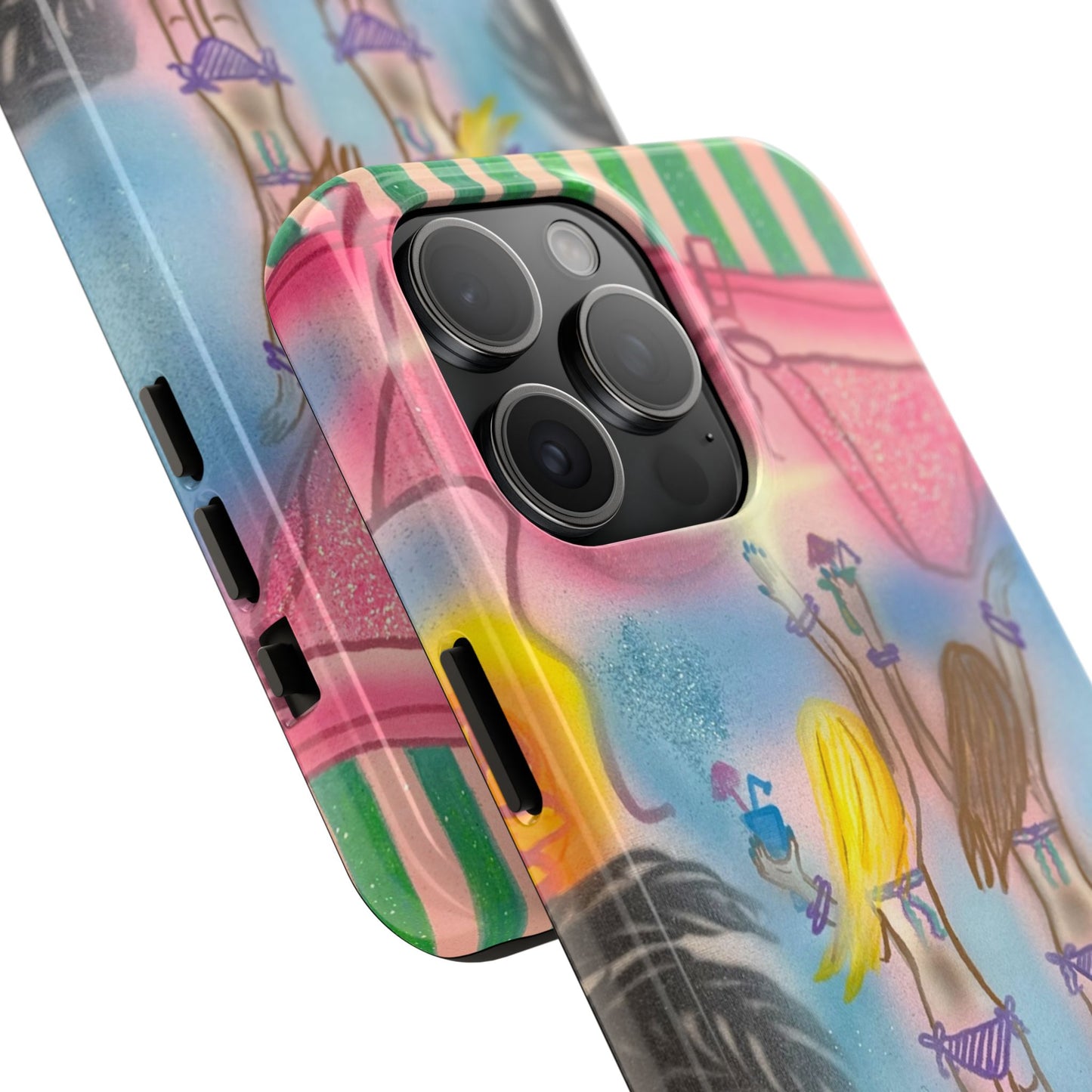 "kinis & tinis" airbrush iPhone case