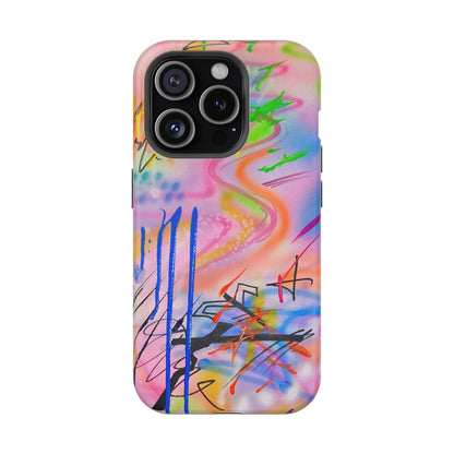 MagSafe "neon haze" airbrush iPhone case
