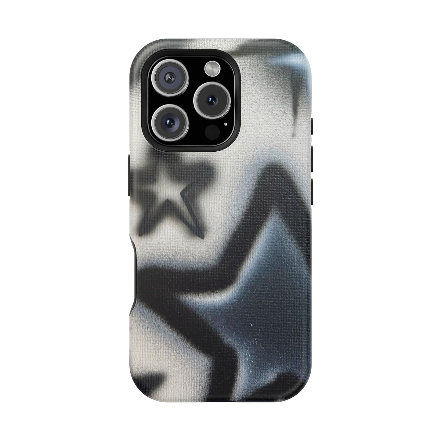 MagSafe "black & white stars" airbrush iPhone case