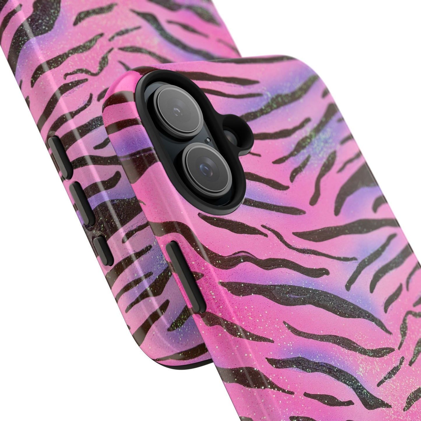 "glitter zebra" airbrush iPhone case