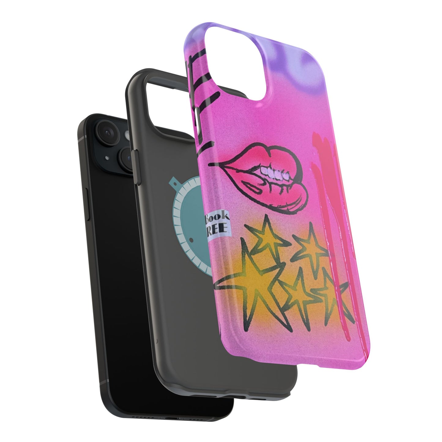 MagSafe "star drip" airbrush iPhone case