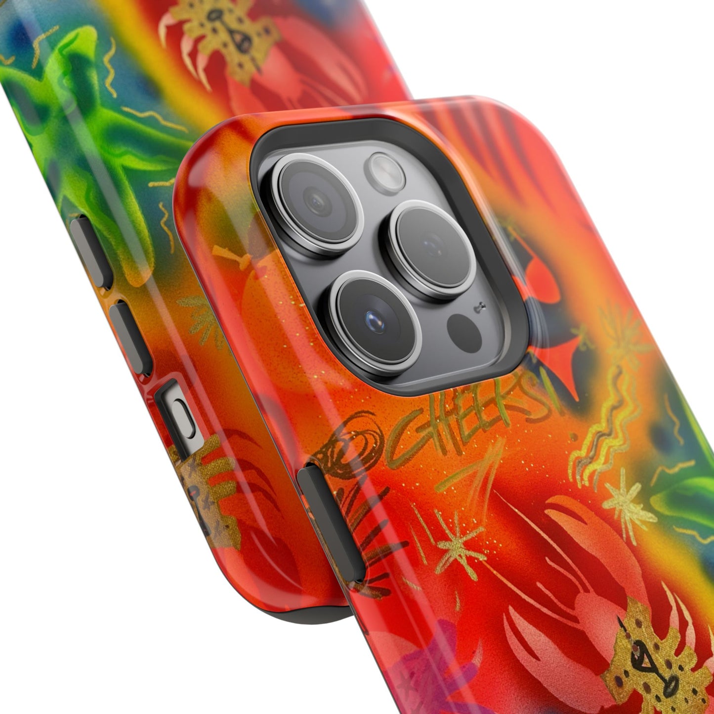 MagSafe "tipsy lobster" airbrush iPhone case