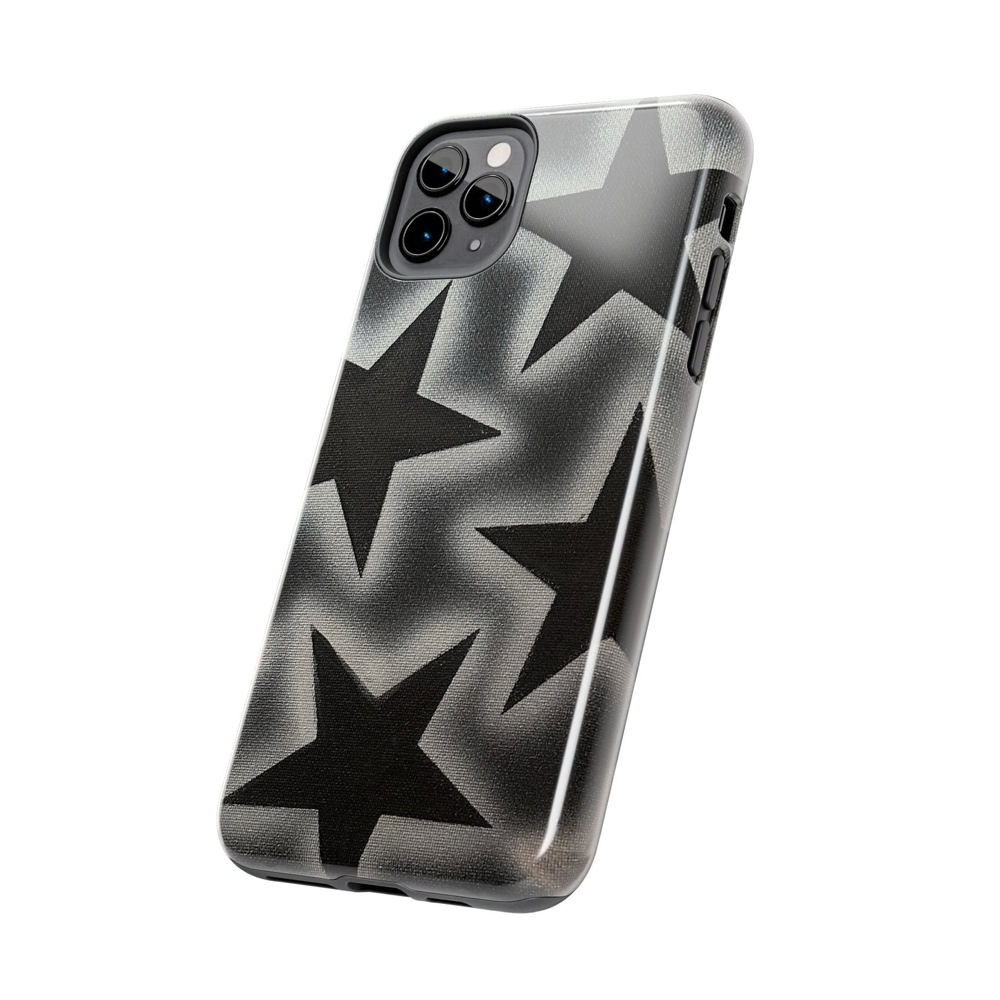 "chrome stars" airbrush iPhone case