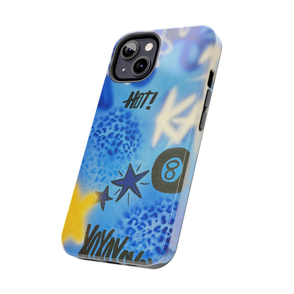 "brilliant blues" airbrush iPhone case