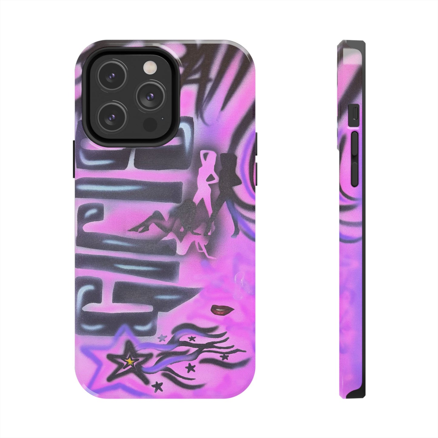 "neon nights" airbrush iPhone case