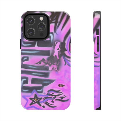 "neon nights" airbrush iPhone case