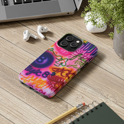"colorful chaos" airbrush iPhone case