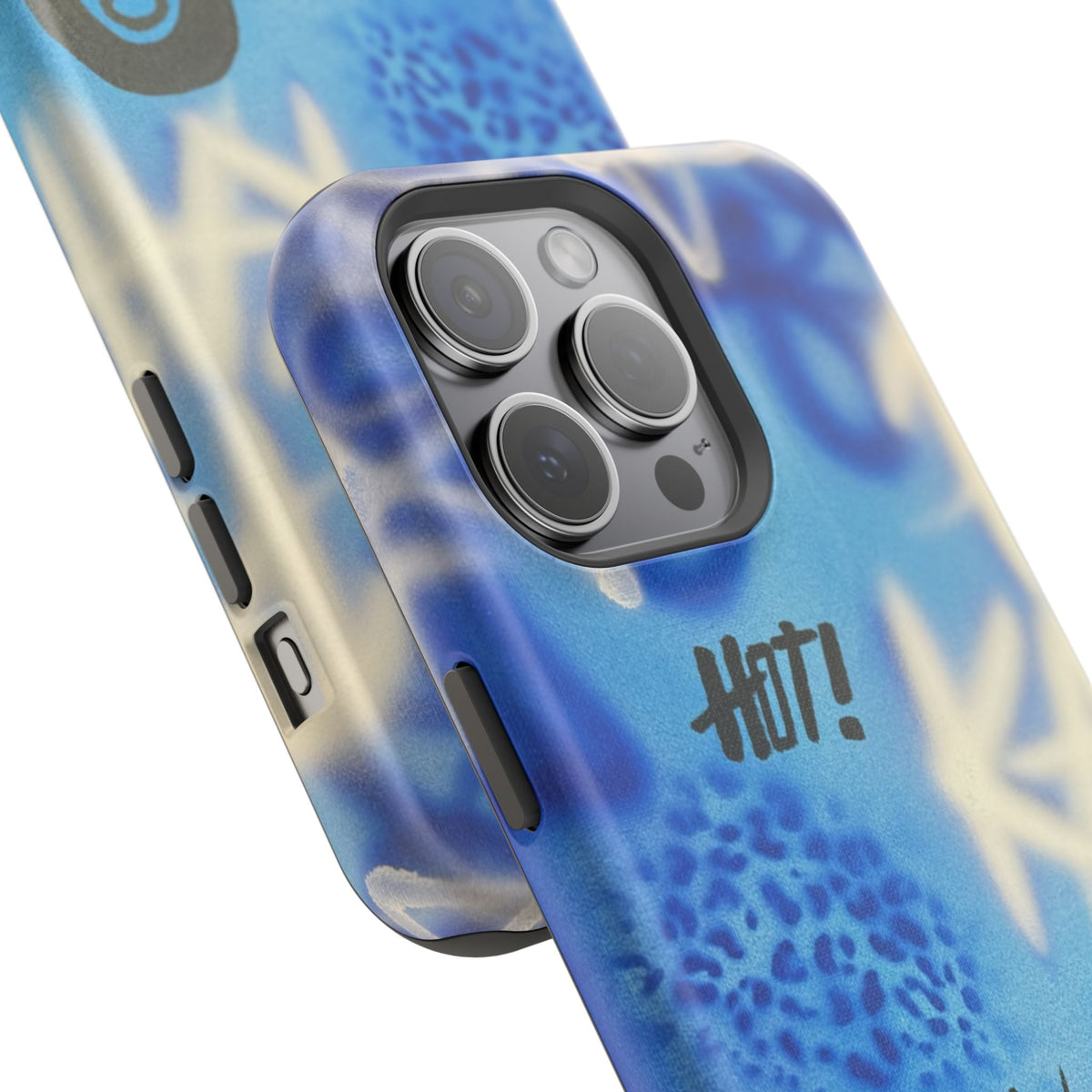 MagSafe "brilliant blues" airbrush iPhone case